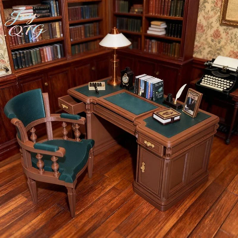 Hot 1 Set Victorian Style Writing Table & Chair Hand-Carved Wooden Model 1:12 Miniature Office Desk Kit For Dollhouse Display
Hot 1 Set Victorian Style Writing Table & Chair Hand-Carved Wooden Model 1:12 Miniature Office Desk Kit For Dollhouse Display