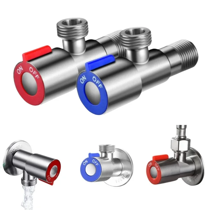 G1/2 Stainless Steel Hot Cold Inlet Valve Toilet Filling Angle Valves Sink Basin Water Heater Faucet for Bathroom Accessories
G1/2 Stainless Steel Hot Cold Inlet Valve Toilet Filling Angle Valves Sink Basin Water Heater Faucet for Bathroom Accessories