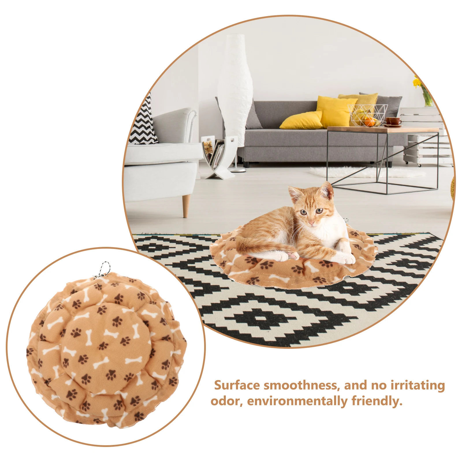 Fleece Cat Pad Pet Bed House Footprint Warm Round Dog Winter Nest Sleeping Mattress Soft Durable Comfortable Ornament Home
Fleece Cat Pad Pet Bed House Footprint Warm Round Dog Winter Nest Sleeping Mattress Soft Durable Comfortable Ornament Home