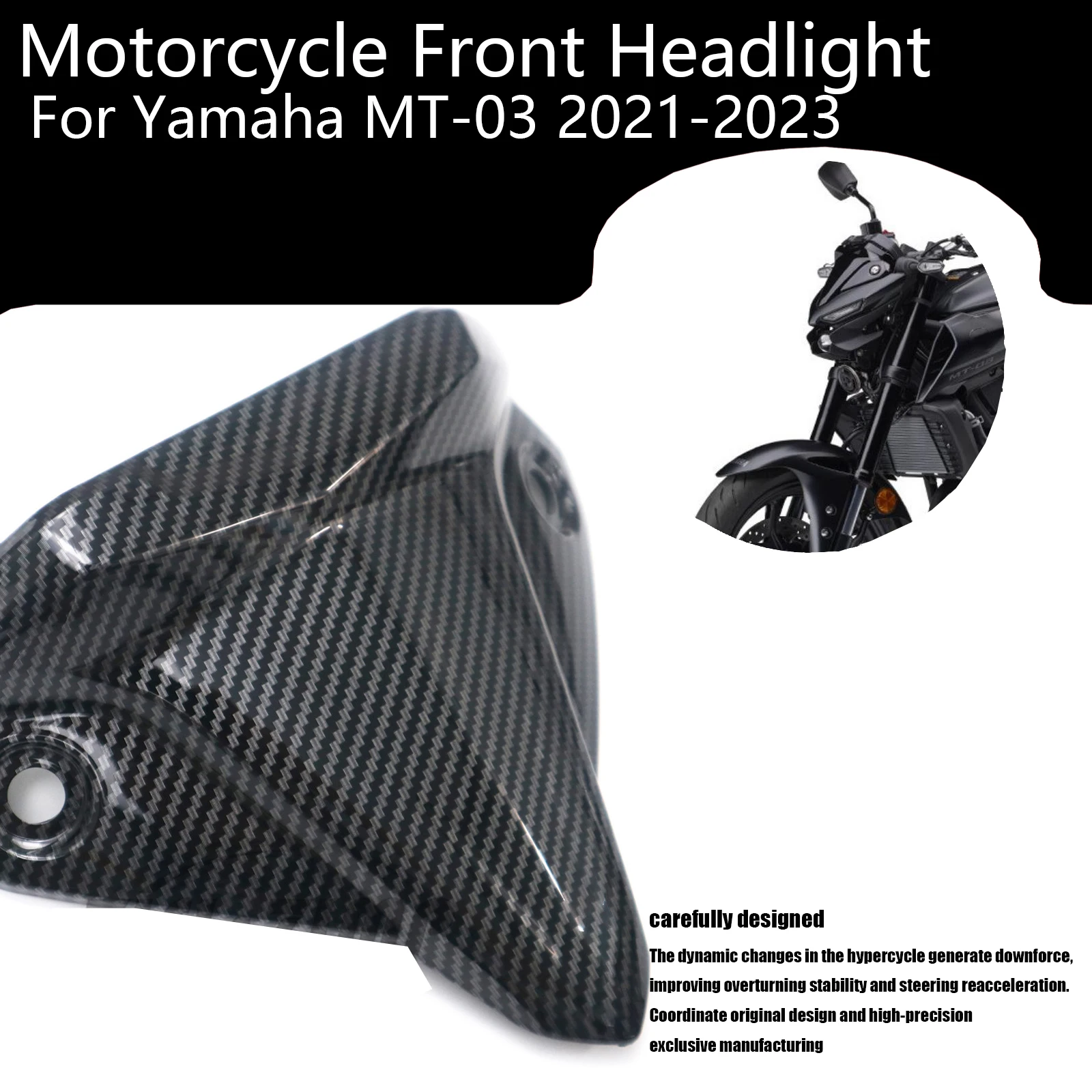 For Yamaha MT-03 2021-2023 Motorcycle Accessories Front Headlight Cowl Fairing Cover Bodywork Plastic Shell Decoration Kit
For Yamaha MT-03 2021-2023 Motorcycle Accessories Front Headlight Cowl Fairing Cover Bodywork Plastic Shell Decoration Kit