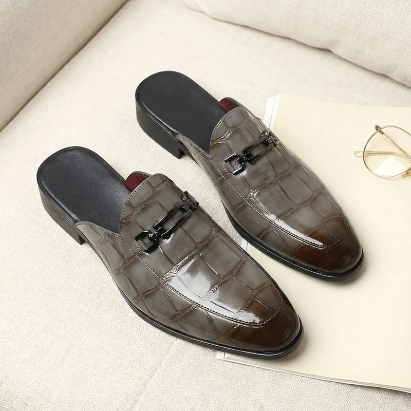Size48 Man's Shoes High Quality Handmade Half-drag Shoes for Men Crocodile Pattern Bag Head Casual Man's Sandals Tenis Masculino
Size48 Man's Shoes High Quality Handmade Half-drag Shoes for Men Crocodile Pattern Bag Head Casual Man's Sandals Tenis Masculino