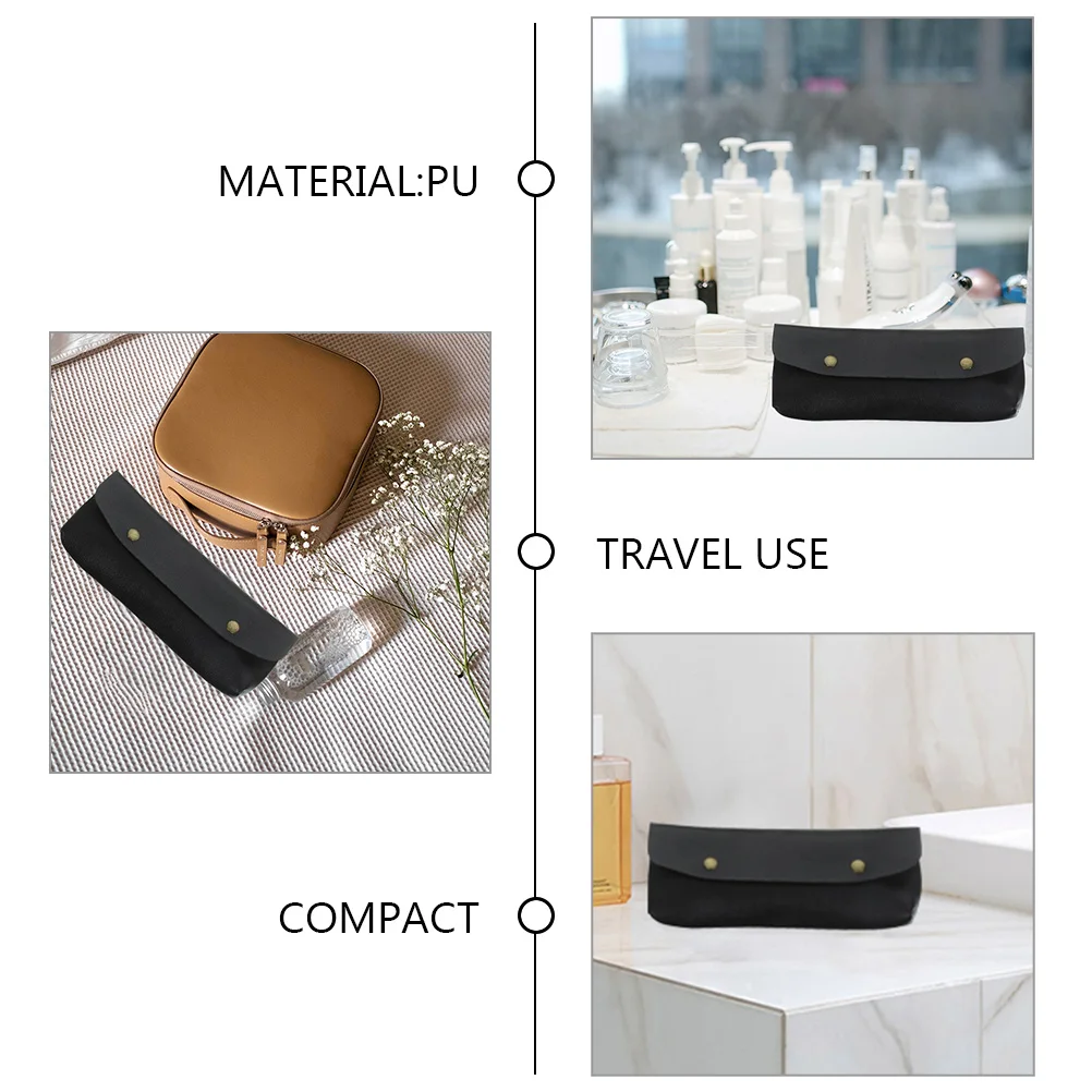 2 Pcs Pencil Case Brush Holder PU Pen Pouch Slim Travel Makeup Pencil Case Slim Storage Black
2 Pcs Pencil Case Brush Holder PU Pen Pouch Slim Travel Makeup Pencil Case Slim Storage Black