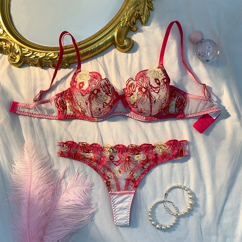 Fancy Sexy Lingerie Lace Underwear Adult Intimate Outfits Women Luxury Embroidery See Through Lingerie Mesh Bra and Panties Set
Fancy Sexy Lingerie Lace Underwear Adult Intimate Outfits Women Luxury Embroidery See Through Lingerie Mesh Bra and Panties Set