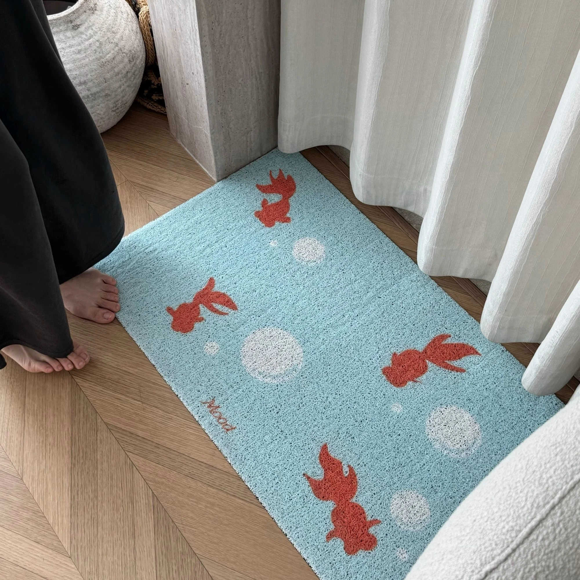 Cute Goldfi Home Entrance Mat Carpet Anti-Slip Trimmable Door Mat PVC Material Animal Pattern Digital Printing Kitchen Rug
Cute Goldfi Home Entrance Mat Carpet Anti-Slip Trimmable Door Mat PVC Material Animal Pattern Digital Printing Kitchen Rug