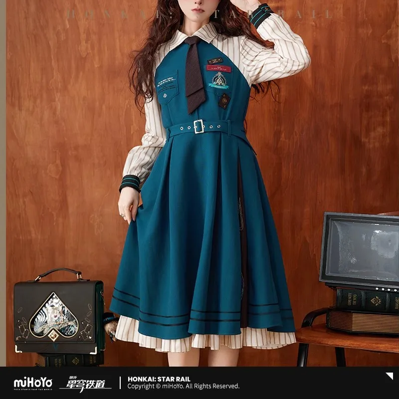 miHoYo Official Aventurine Dress Genuine Honkai Star Rail Aventurine Theme Long skirt Cosplay Coat Clothing Tops Halloween Gifts
miHoYo Official Aventurine Dress Genuine Honkai Star Rail Aventurine Theme Long skirt Cosplay Coat Clothing Tops Halloween Gifts