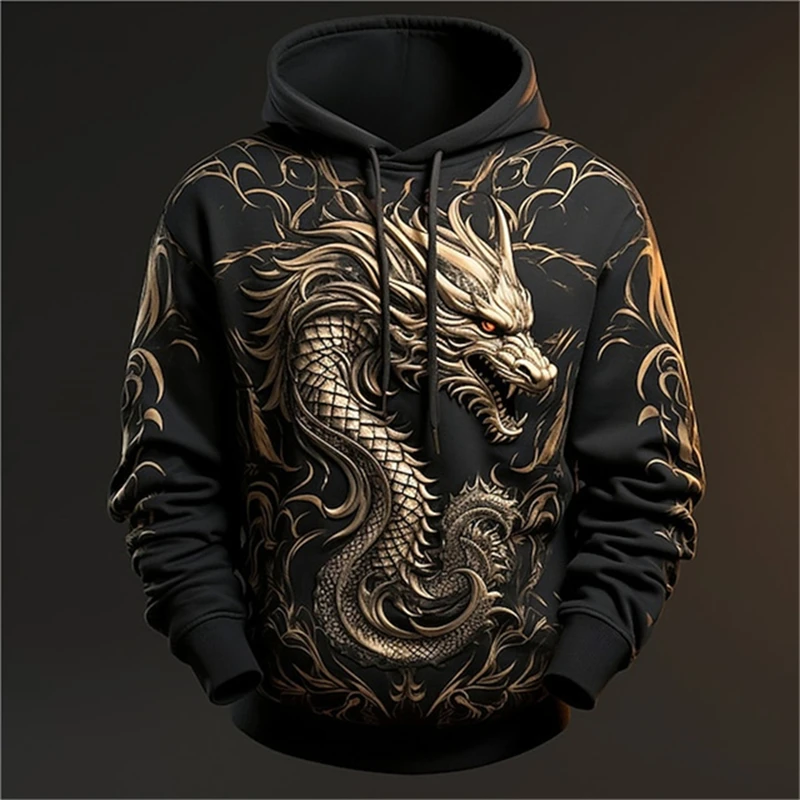 Chinese Dragon Printed Men's Hoodie Fashion 3D Dragon Pattern New Sweatshirt Hip Hop Harajuku Oversized Pullover Men's Clothing
Chinese Dragon Printed Men's Hoodie Fashion 3D Dragon Pattern New Sweatshirt Hip Hop Harajuku Oversized Pullover Men's Clothing