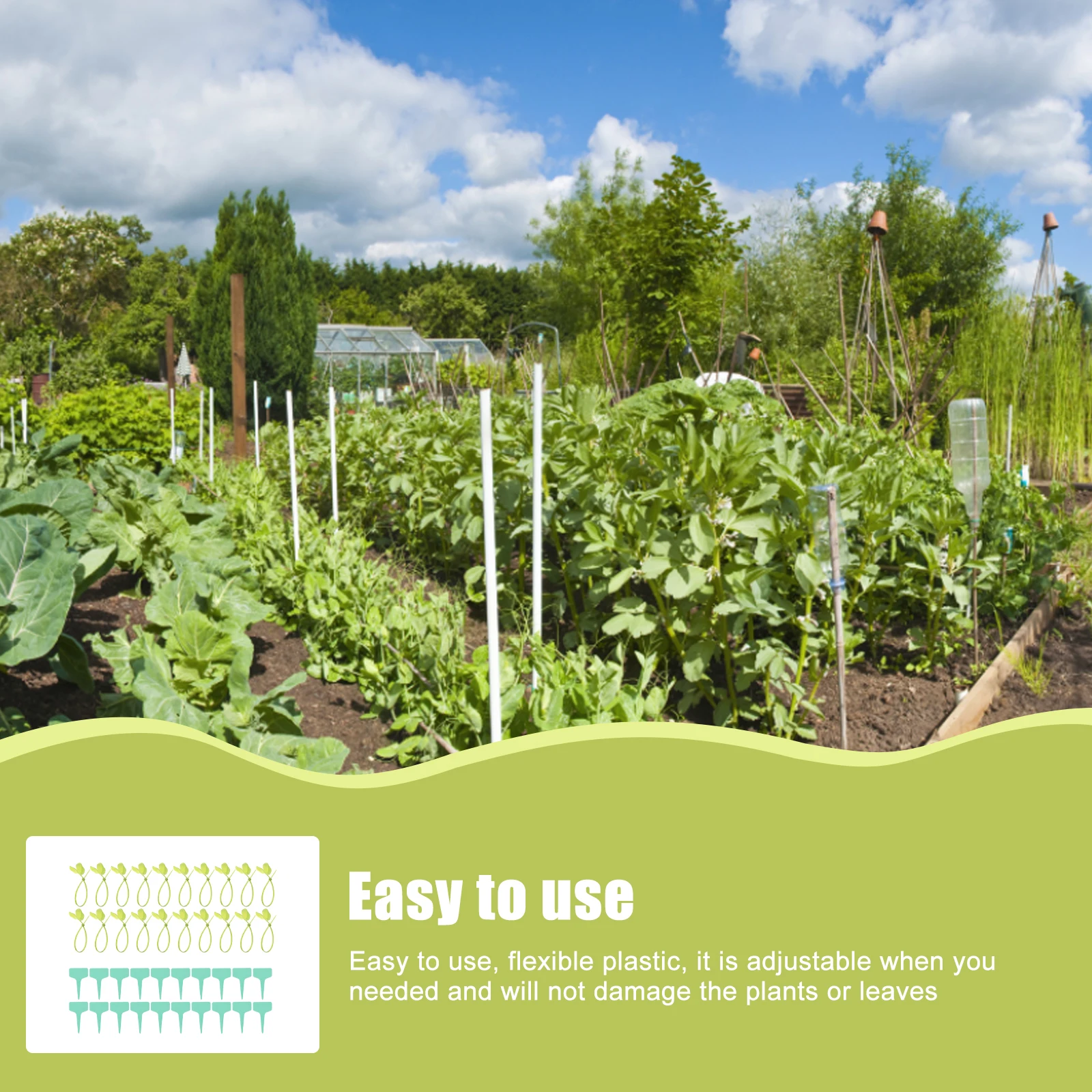 Wire Ties Label Fixing Belts Gardening Tool Durable Reusable Adjustable Support Stems Vines Stakes Trellises Easy Use Flexible
Wire Ties Label Fixing Belts Gardening Tool Durable Reusable Adjustable Support Stems Vines Stakes Trellises Easy Use Flexible