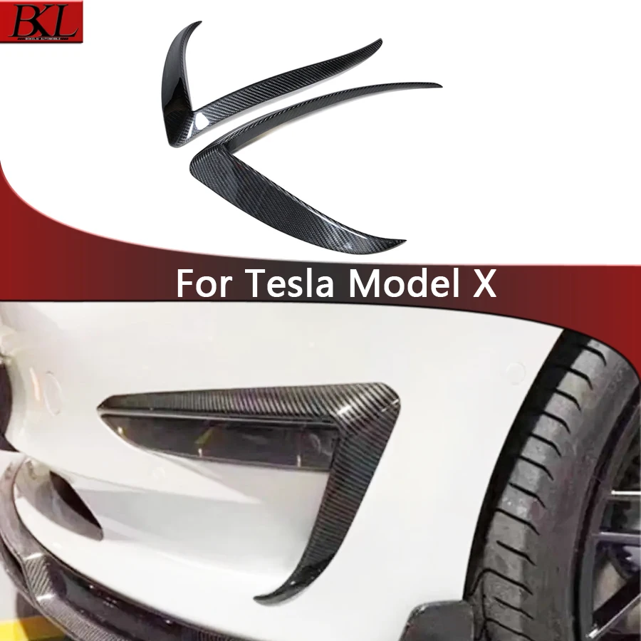 For Tesla Model X Dry carbon fiber car front bumper wind knife carbon fiber air vent spoiler wind knife trim body kit
For Tesla Model X Dry carbon fiber car front bumper wind knife carbon fiber air vent spoiler wind knife trim body kit