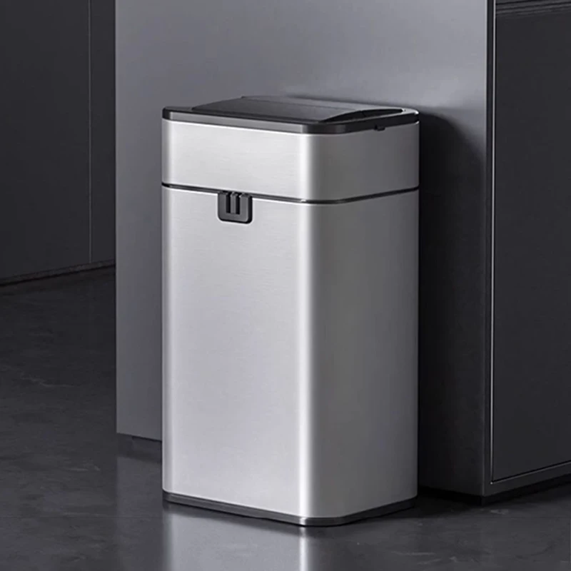 Smart Trash Can 15L 20L Stainless Steel Waste Bin Automatic Sensor Packaging Litter Bins Kitchen Garbage Dustbin with Wheels
Smart Trash Can 15L 20L Stainless Steel Waste Bin Automatic Sensor Packaging Litter Bins Kitchen Garbage Dustbin with Wheels