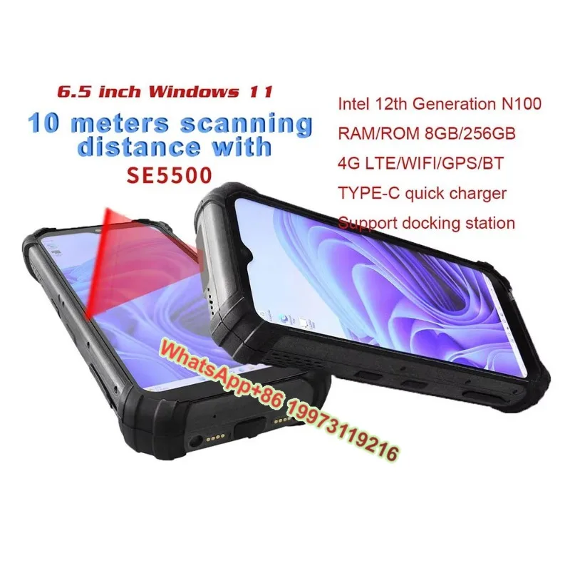 Ручное сканирование на большие расстояния Win Dows с процессором N100, 8 г ОЗУ, 256 г ПЗУ, 4 г Lte, Wi-Fi, Bt Gps, 6,5 дюйма, Win 11, прочный планшет Pda
Ручное сканирование на большие расстояния Win Dows с процессором N100, 8 г ОЗУ, 256 г ПЗУ, 4 г Lte, Wi-Fi, Bt Gps, 6,5 дюйма, Win 11, прочный планшет Pda