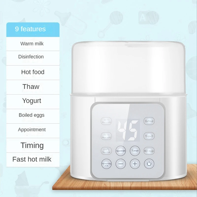 1 Piece Baby Bottle Warmer 9-In-1 Multifuntion Breast Milk Warmer With Timer EU Plug
1 Piece Baby Bottle Warmer 9-In-1 Multifuntion Breast Milk Warmer With Timer EU Plug