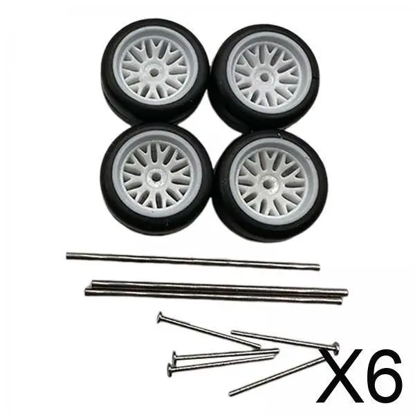 6x 4 Pack of RC Alloy Wheels And Tires for 1/64 Scale Vehicles
6x 4 Pack of RC Alloy Wheels And Tires for 1/64 Scale Vehicles