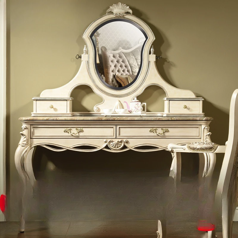 European-style all-solid wood dresser, high-end simple princess dresser, light luxury and modern
European-style all-solid wood dresser, high-end simple princess dresser, light luxury and modern