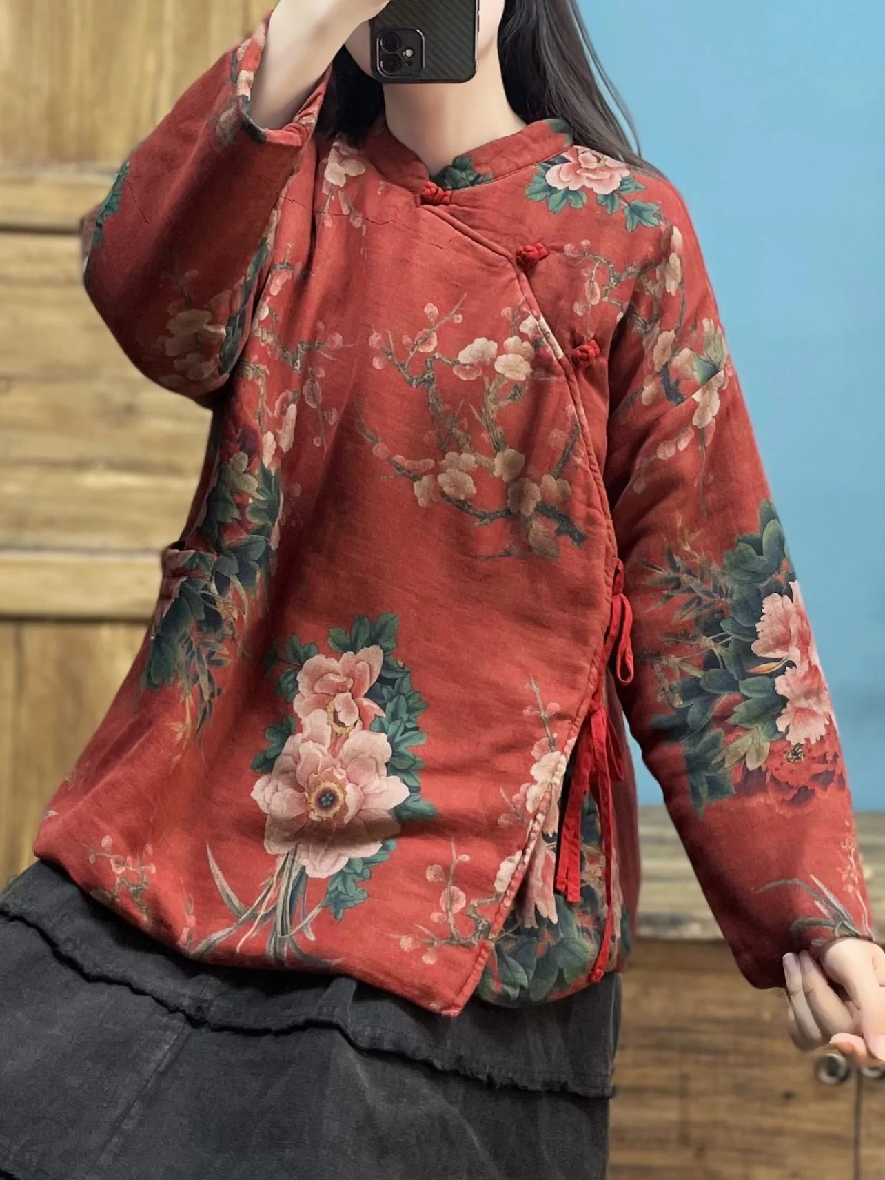 Хлопковая куртка Thiened с поясом и воротником-стойкой, зимняя женская верхняя одежда, традиционная китайская одежда с цветочным узором
Хлопковая куртка Thiened с поясом и воротником-стойкой, зимняя женская верхняя одежда, традиционная китайская одежда с цветочным узором