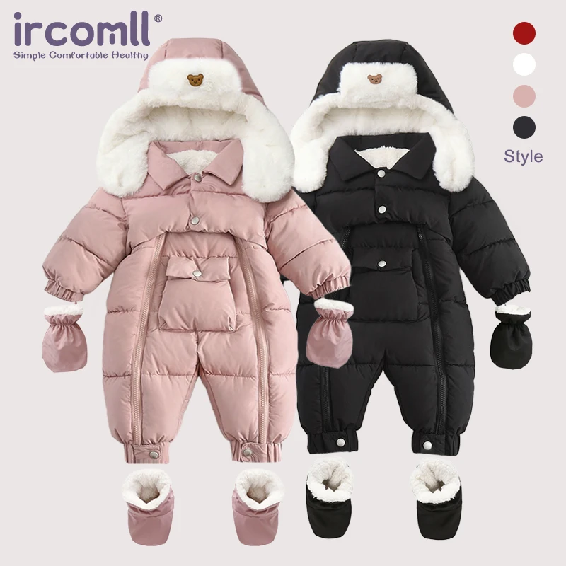 Ircomll 2025 Winter Baby Cotton Jumpsuit With Earmuffs Hat Toddler Thickened Romper Waterproof Kids Girls Snowsuit Boys Overalls 
Ircomll 2025 Winter Baby Cotton Jumpsuit With Earmuffs Hat Toddler Thickened Romper Waterproof Kids Girls Snowsuit Boys Overalls