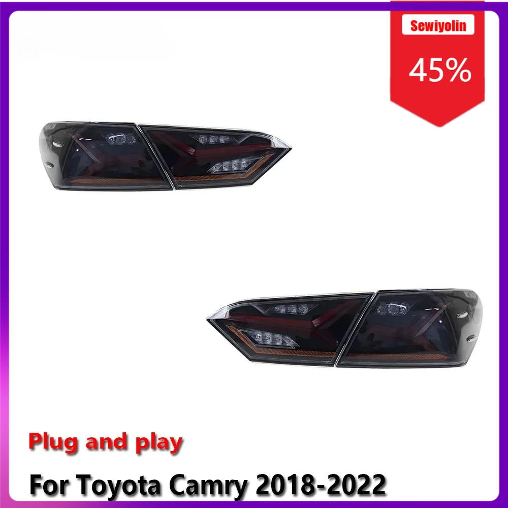 Sewiyolin Car LED Lamp Tail Light Assemblies For Toyota Camry 2018-2022 Auto Fog DRL Brake Turn Signal Lamp Plug And Play
Sewiyolin Car LED Lamp Tail Light Assemblies For Toyota Camry 2018-2022 Auto Fog DRL Brake Turn Signal Lamp Plug And Play