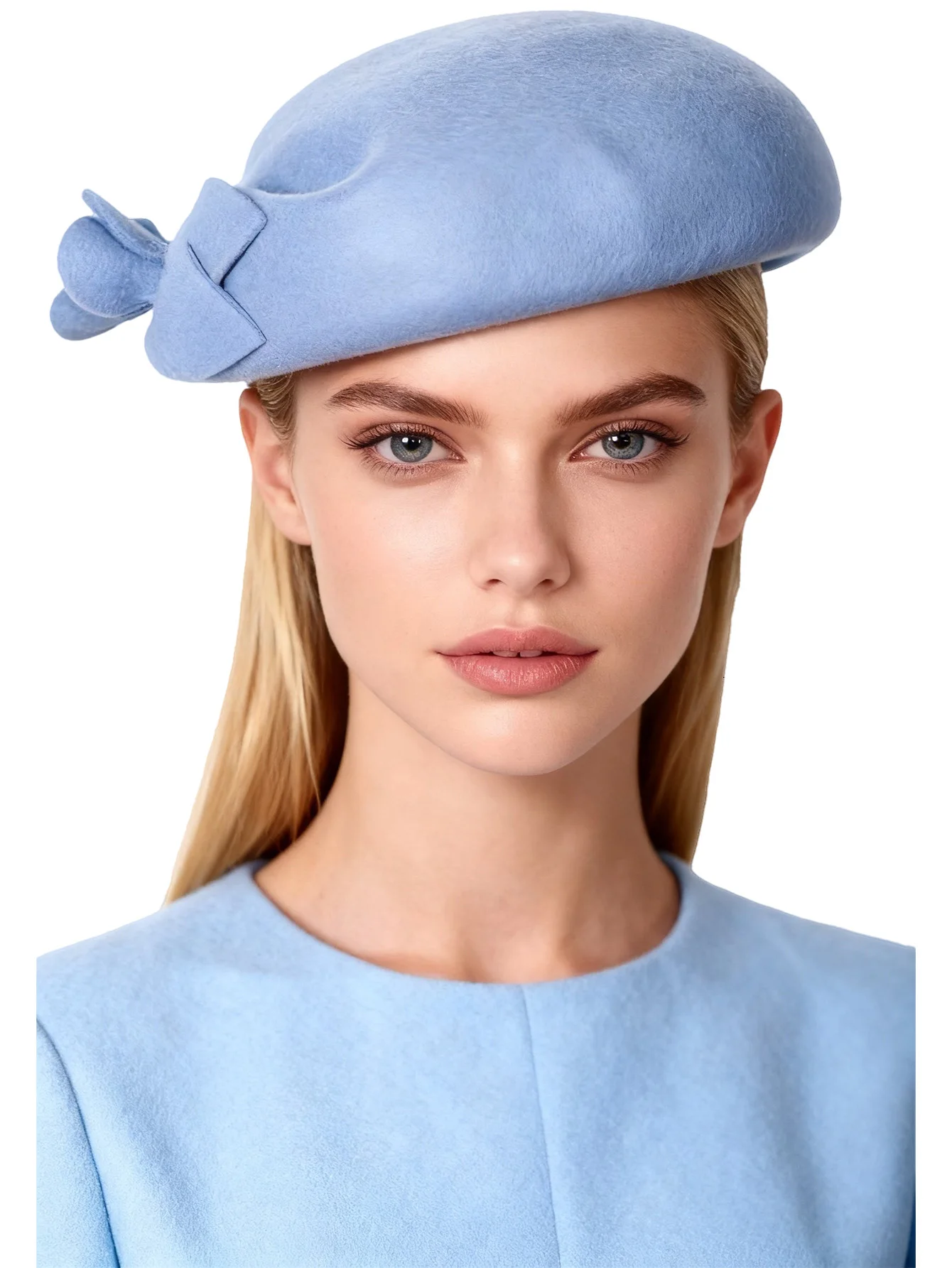 Light Blue Wool Beret Fascinator Hat for Women Elegant Formal Church Cap with Flower Winter Floppy Hat for Wedding Cocktail Tea
Light Blue Wool Beret Fascinator Hat for Women Elegant Formal Church Cap with Flower Winter Floppy Hat for Wedding Cocktail Tea