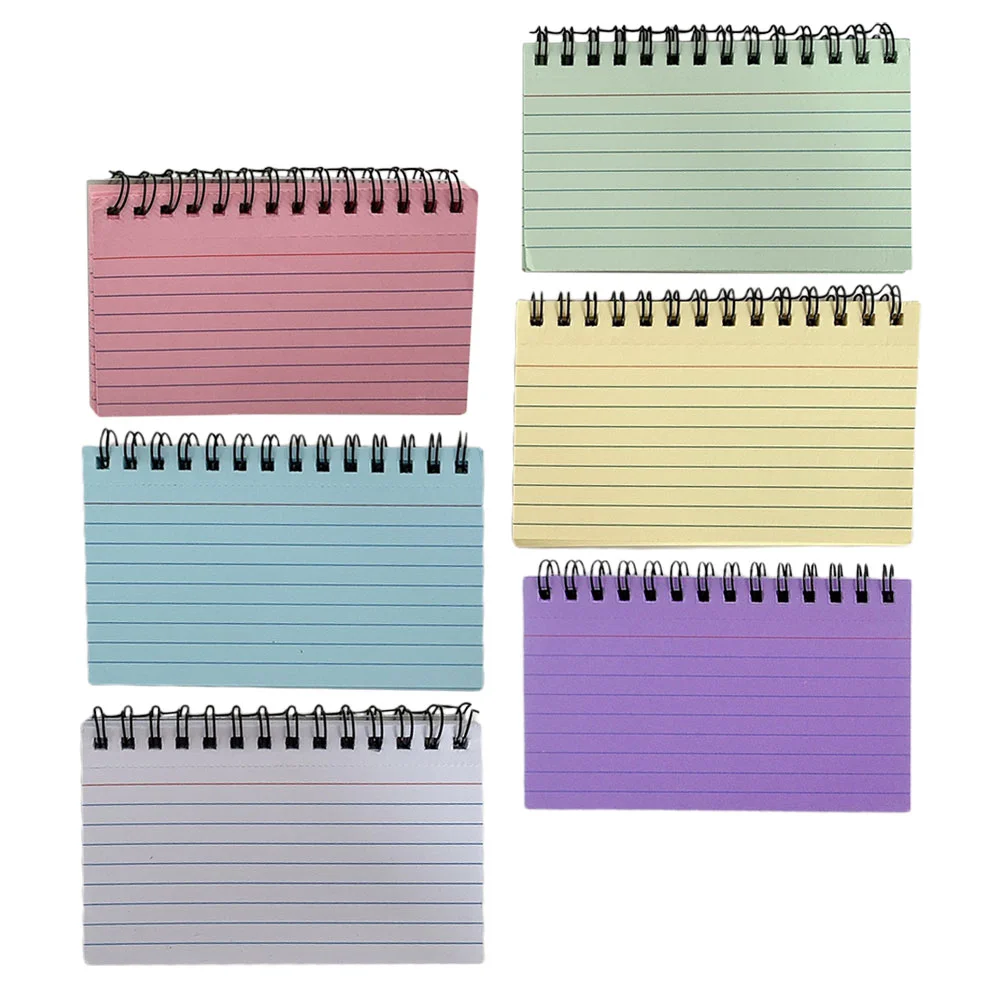 6 Pcs The Notebook Horizontal Line Coil Small Memo Pads Notepad Planning Flash Card Students Notepads
6 Pcs The Notebook Horizontal Line Coil Small Memo Pads Notepad Planning Flash Card Students Notepads