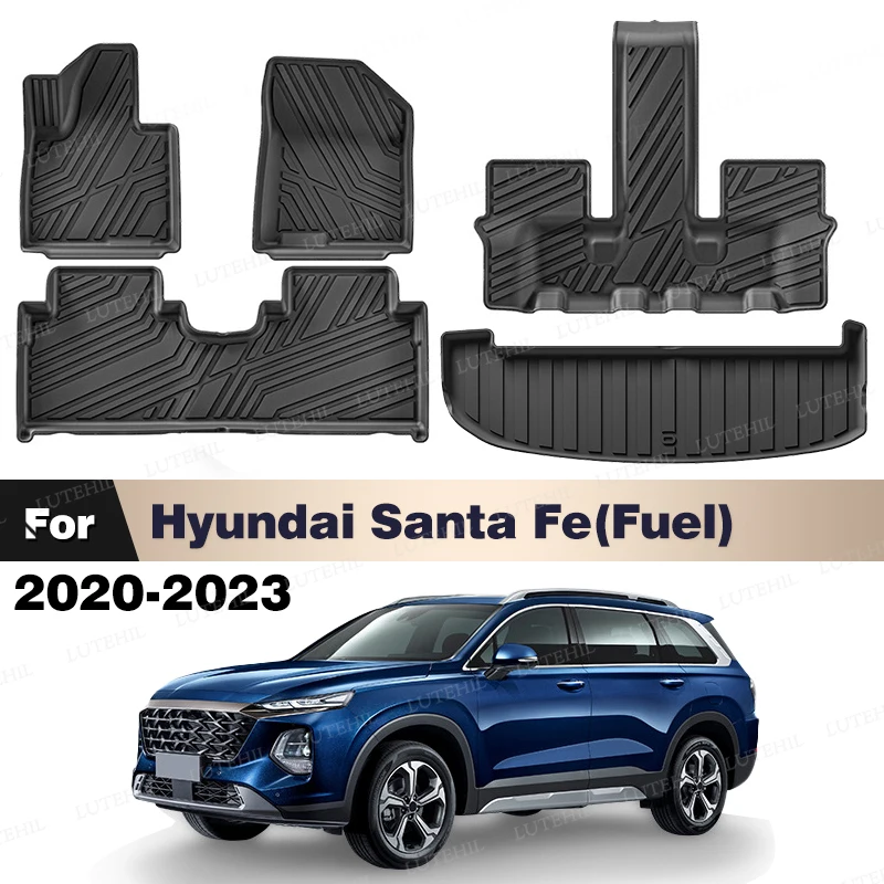 LUTEHIL для Hyundai Santa Fe (Fuel) 2020-2023 2022 2021, всепогодный напольный коврик из ТПЭ, коврик в багажник, ковер, аксессуары для салона автомобиля
LUTEHIL для Hyundai Santa Fe (Fuel) 2020-2023 2022 2021, всепогодный напольный коврик из ТПЭ, коврик в багажник, ковер, аксессуары для салона автомобиля