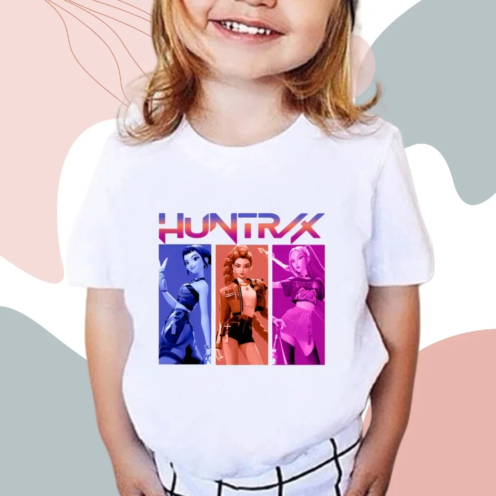 2025 Hot Movie KPop Demon Hunters Saja Boys Cartoon Boys T-shirt Round Neck Fashion Casual Top Children's T-shirt Girls Clothing
2025 Hot Movie KPop Demon Hunters Saja Boys Cartoon Boys T-shirt Round Neck Fashion Casual Top Children's T-shirt Girls Clothing