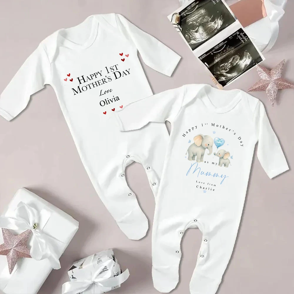 Personalised First Mothers Day Baby Grow First Mother's Day 1st Mother's Day Newborn Romper Pregnancy Announcement
Personalised First Mothers Day Baby Grow First Mother's Day 1st Mother's Day Newborn Romper Pregnancy Announcement