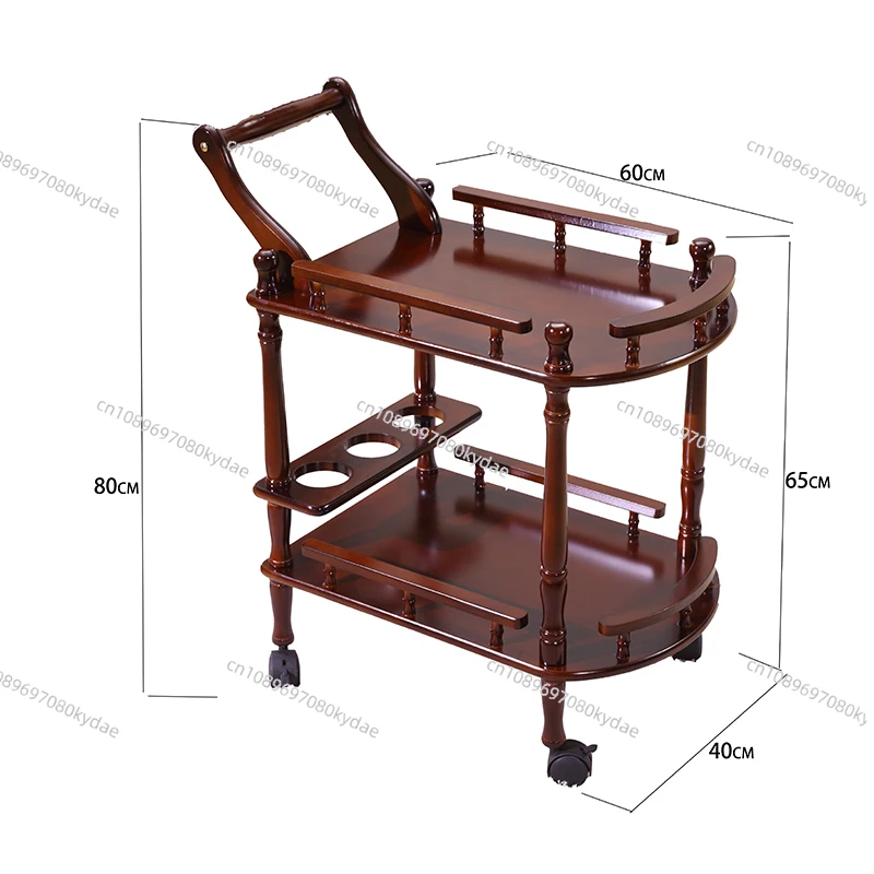 Hotel Trolley Solid Wood Coffee Tables Multipurpose Shelf Display Rack Household Double-layer Movable Tea Tables Dining Car
Hotel Trolley Solid Wood Coffee Tables Multipurpose Shelf Display Rack Household Double-layer Movable Tea Tables Dining Car