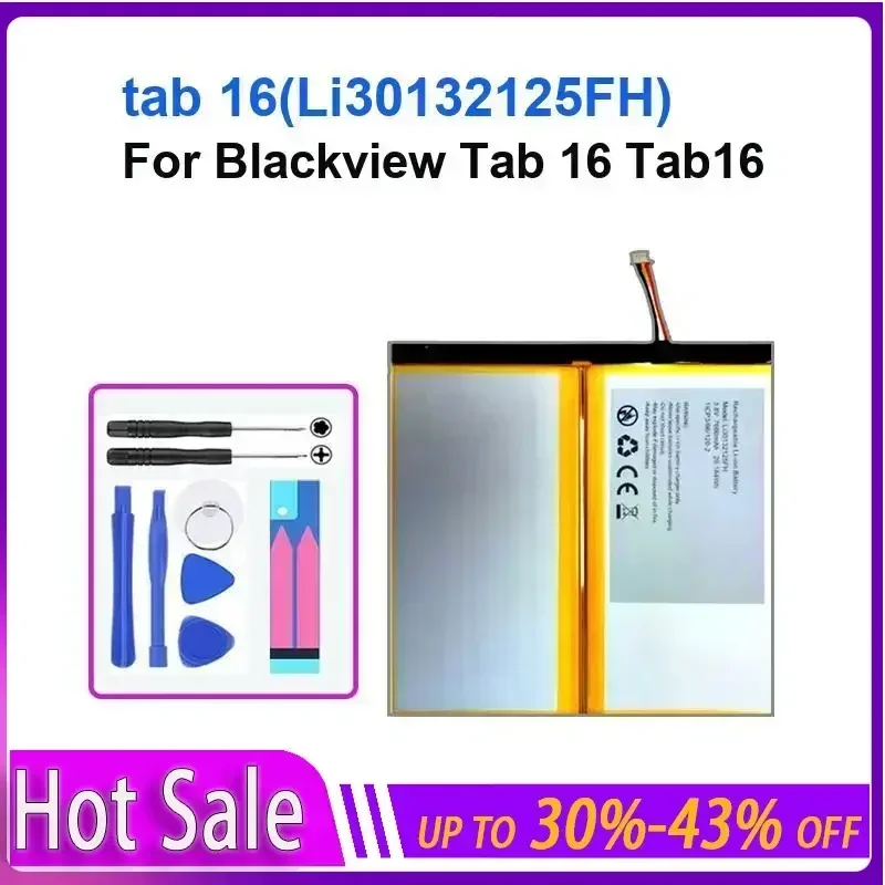 Аккумулятор для ноутбука 7680 мА для Blackview Tab 16 Tab16 tab 16 (Li30132125FH), долговечный и сменный аккумулятор
Аккумулятор для ноутбука 7680 мА для Blackview Tab 16 Tab16 tab 16 (Li30132125FH), долговечный и сменный аккумулятор