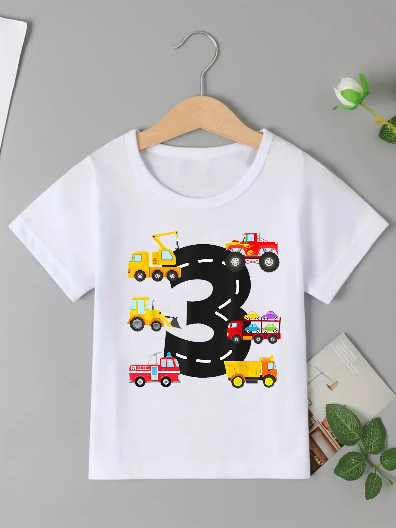 Cool 2nd/3rd Birthday Excavator Fire Truck Printed T Shirt Boys/Girls Funny Kids Clothes The Perfect Birthday Gift T-Shirt
Cool 2nd/3rd Birthday Excavator Fire Truck Printed T Shirt Boys/Girls Funny Kids Clothes The Perfect Birthday Gift T-Shirt