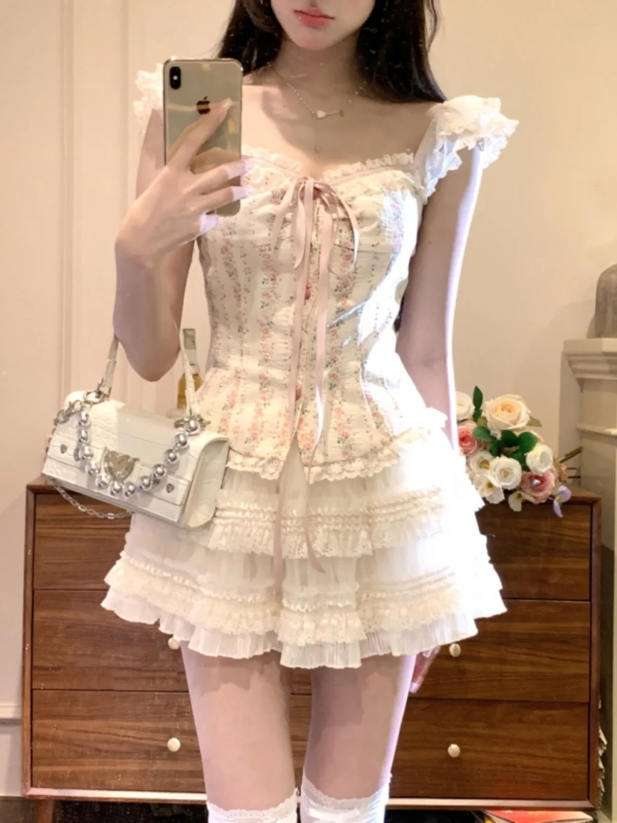 Summer Floral Print Princess Style Half Skirt Set plus Size Women's Sweet Countryside Casual Commute High Waist Cake Skirt
Summer Floral Print Princess Style Half Skirt Set plus Size Women's Sweet Countryside Casual Commute High Waist Cake Skirt