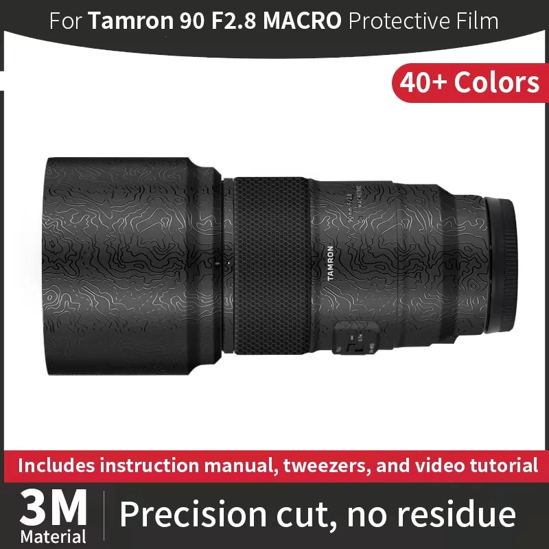 For Tamron 90mm Skin,Tamron 90mm F2.8 MACRO Lens Sticker,Scratch-resistant protective film, full coverage protection
For Tamron 90mm Skin,Tamron 90mm F2.8 MACRO Lens Sticker,Scratch-resistant protective film, full coverage protection