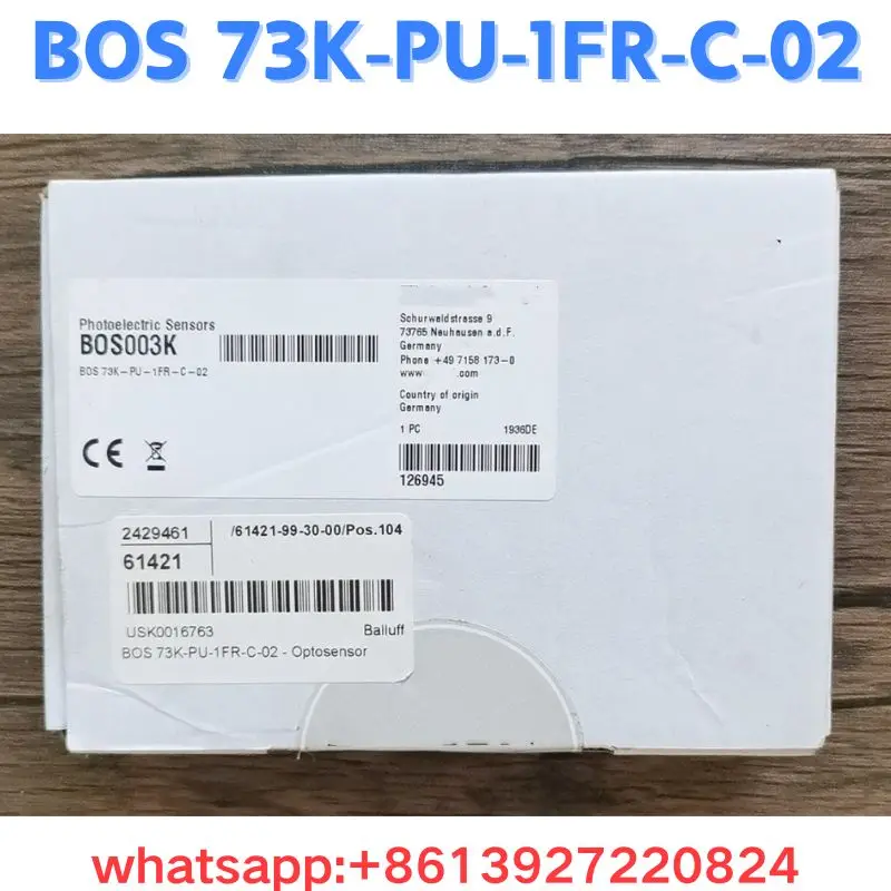 Brand New Fiber Amplifier BOS003K BOS 73K-PU-1FR-C-02 Original and Genuine Fast Shipping
Brand New Fiber Amplifier BOS003K BOS 73K-PU-1FR-C-02 Original and Genuine Fast Shipping