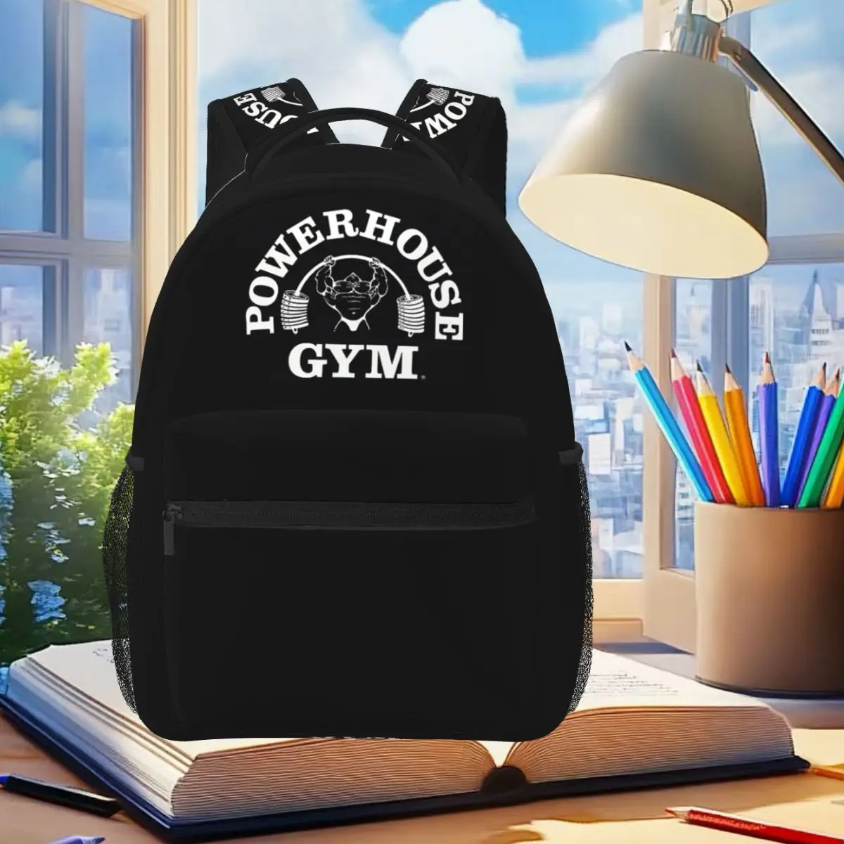 Powerhouse Gym Weightlifting Printed Backpack Student Boys Girls BookBag Kids School Bag Laptop Shoulder Bags for Men Women
Powerhouse Gym Weightlifting Printed Backpack Student Boys Girls BookBag Kids School Bag Laptop Shoulder Bags for Men Women