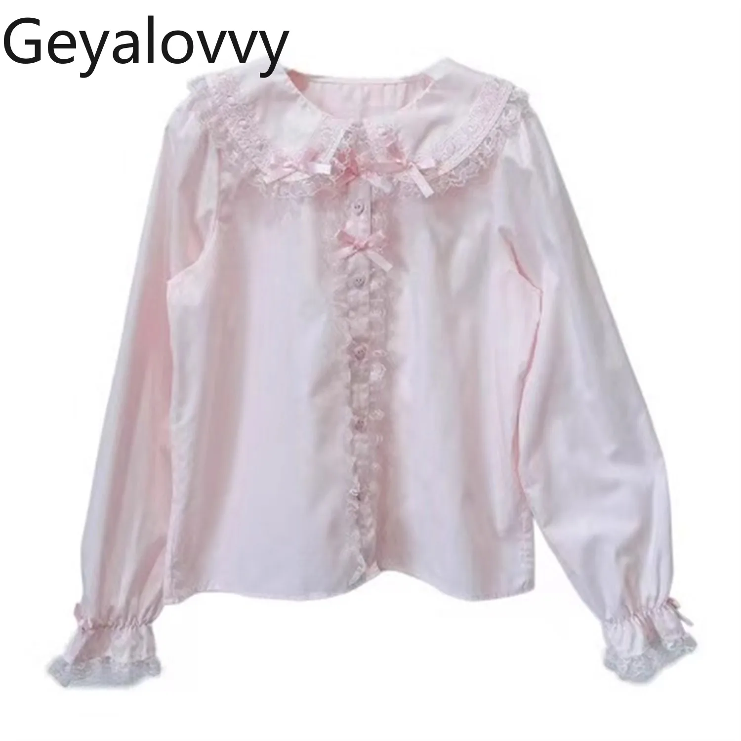 2025 New Women's Shirts Sweet Lolita Tops Kawaii Cute Lace Long Sleeve Base Shirt Fashion Spring Autumn Camisa Feminina
2025 New Women's Shirts Sweet Lolita Tops Kawaii Cute Lace Long Sleeve Base Shirt Fashion Spring Autumn Camisa Feminina