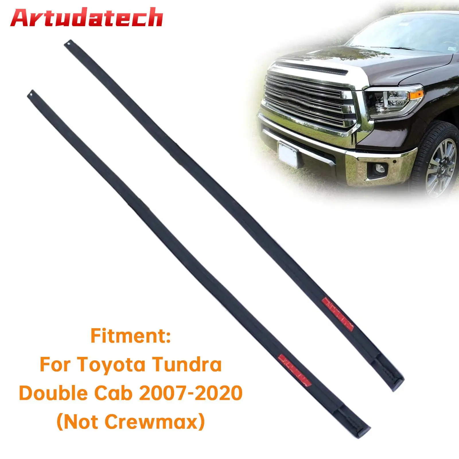 Artudatech 2PCS Roof Drip Molding Weatherstrips For Toyota Tundra Double Cab 2007-2012 2013 2014 2015 2016 2017 2018 2019 2020
Artudatech 2PCS Roof Drip Molding Weatherstrips For Toyota Tundra Double Cab 2007-2012 2013 2014 2015 2016 2017 2018 2019 2020