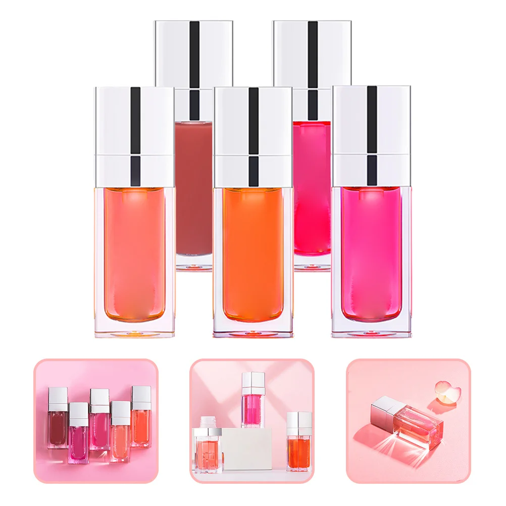 5Pcs Colored Lip Oil Moisturizing Hydrating Lip Care Oil Lightweight Natural Ingredients Portable Gift for Women
5Pcs Colored Lip Oil Moisturizing Hydrating Lip Care Oil Lightweight Natural Ingredients Portable Gift for Women