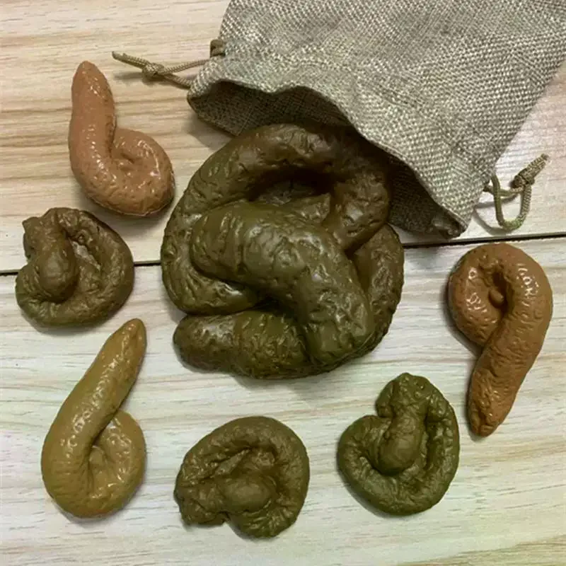 7Pcs Prank Props Realistic Fake Turd Funny Joke Tricky Toys With Drawstring Bag For Halloween April Fools' Day Party Accessories
7Pcs Prank Props Realistic Fake Turd Funny Joke Tricky Toys With Drawstring Bag For Halloween April Fools' Day Party Accessories