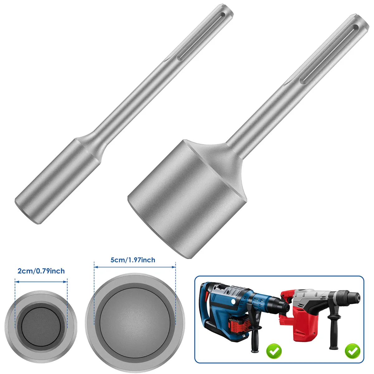 50/20mm SDS Plus Ground Rod Driver Industrial Grade T Post Driver Earth Stake Grounding Rod for Rotary Hammer Drill Power Tool
50/20mm SDS Plus Ground Rod Driver Industrial Grade T Post Driver Earth Stake Grounding Rod for Rotary Hammer Drill Power Tool