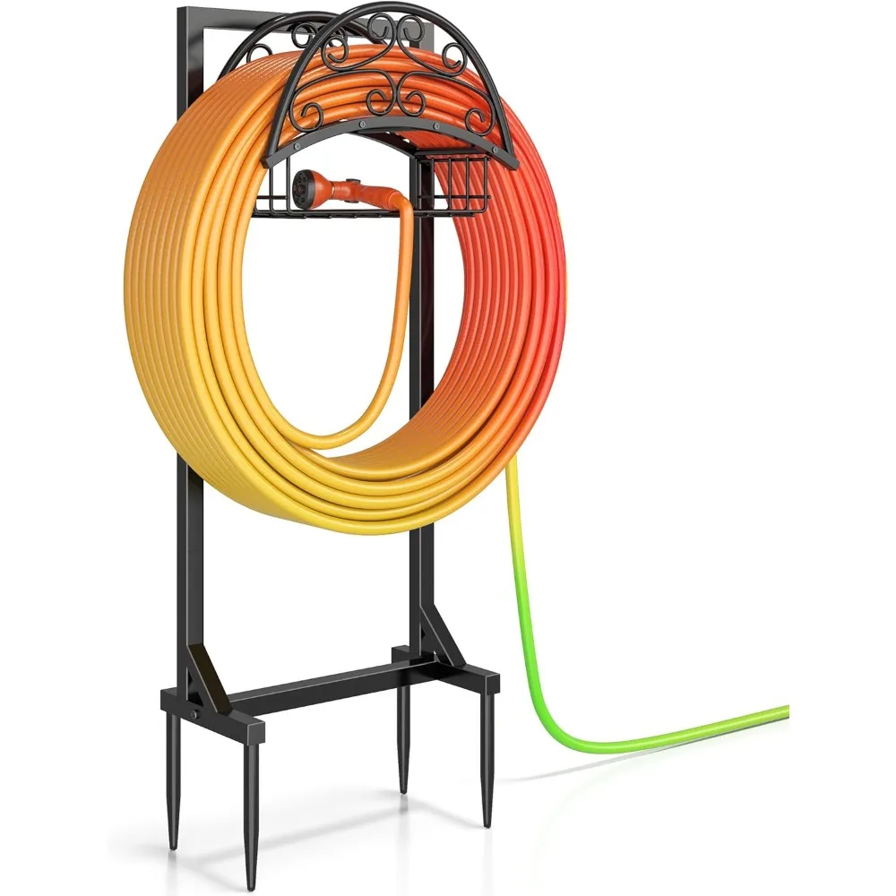 Отдельно стоящий держатель для садового шланга с корзиной для хранения, сверхмощная металлическая подставка для шланга, органайзер для уличного двора
Отдельно стоящий держатель для садового шланга с корзиной для хранения, сверхмощная металлическая подставка для шланга, органайзер для уличного двора