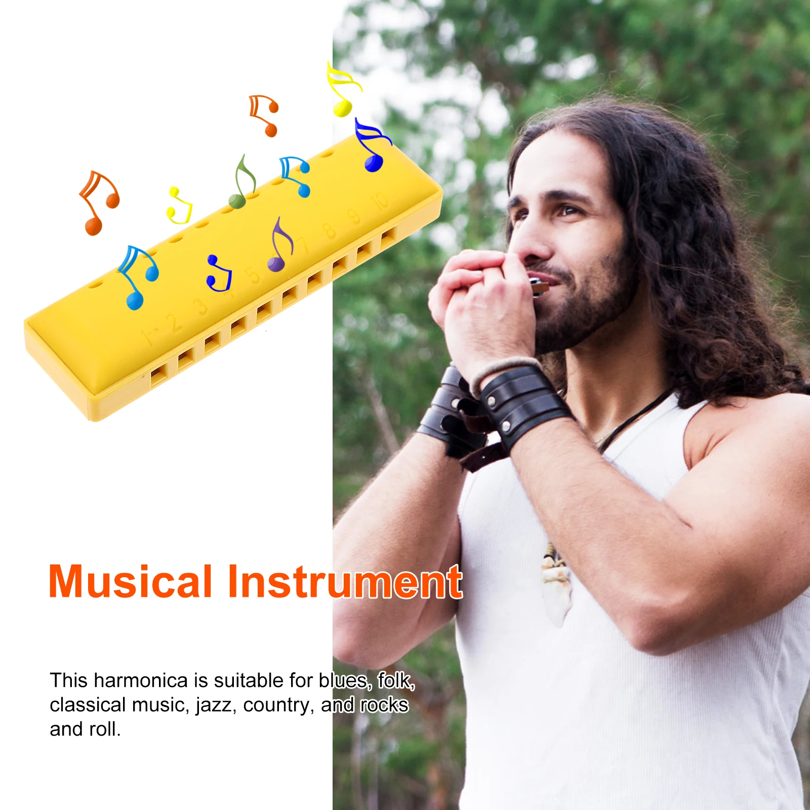Beginner Harmonica Hole Musical Toy ABS Material 10 Hole Harmonica Color Kids Adult Blues Jazz Portable Storage
Beginner Harmonica Hole Musical Toy ABS Material 10 Hole Harmonica Color Kids Adult Blues Jazz Portable Storage