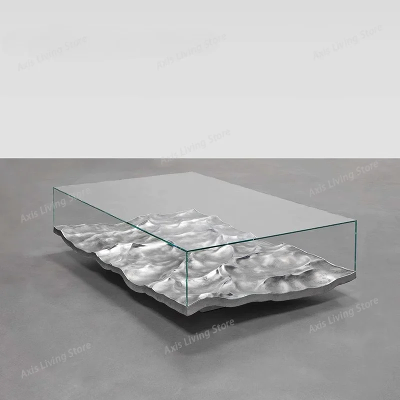 Designer Modern Luxury Tempered Glass Coffee Table Artistic Water Ripple Transparent GFRP Living Room Café Furniture
Designer Modern Luxury Tempered Glass Coffee Table Artistic Water Ripple Transparent GFRP Living Room Café Furniture