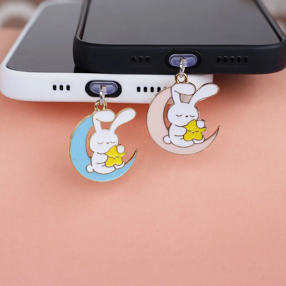 1pc Cute Moon Star Sleep Rabbit Phone Dust Plug Pendant Accessories Decoration For Iphone Type-c Charging Port Dust Cover Gift
1pc Cute Moon Star Sleep Rabbit Phone Dust Plug Pendant Accessories Decoration For Iphone Type-c Charging Port Dust Cover Gift