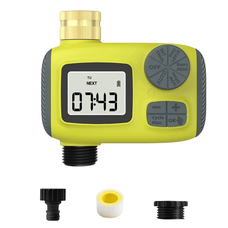 SOFT-Single-Outlet Automatic Water Timer Automatic Watering Irrigation Timer Foroutdoor Garden Lawn Greenhouse Plants
SOFT-Single-Outlet Automatic Water Timer Automatic Watering Irrigation Timer Foroutdoor Garden Lawn Greenhouse Plants