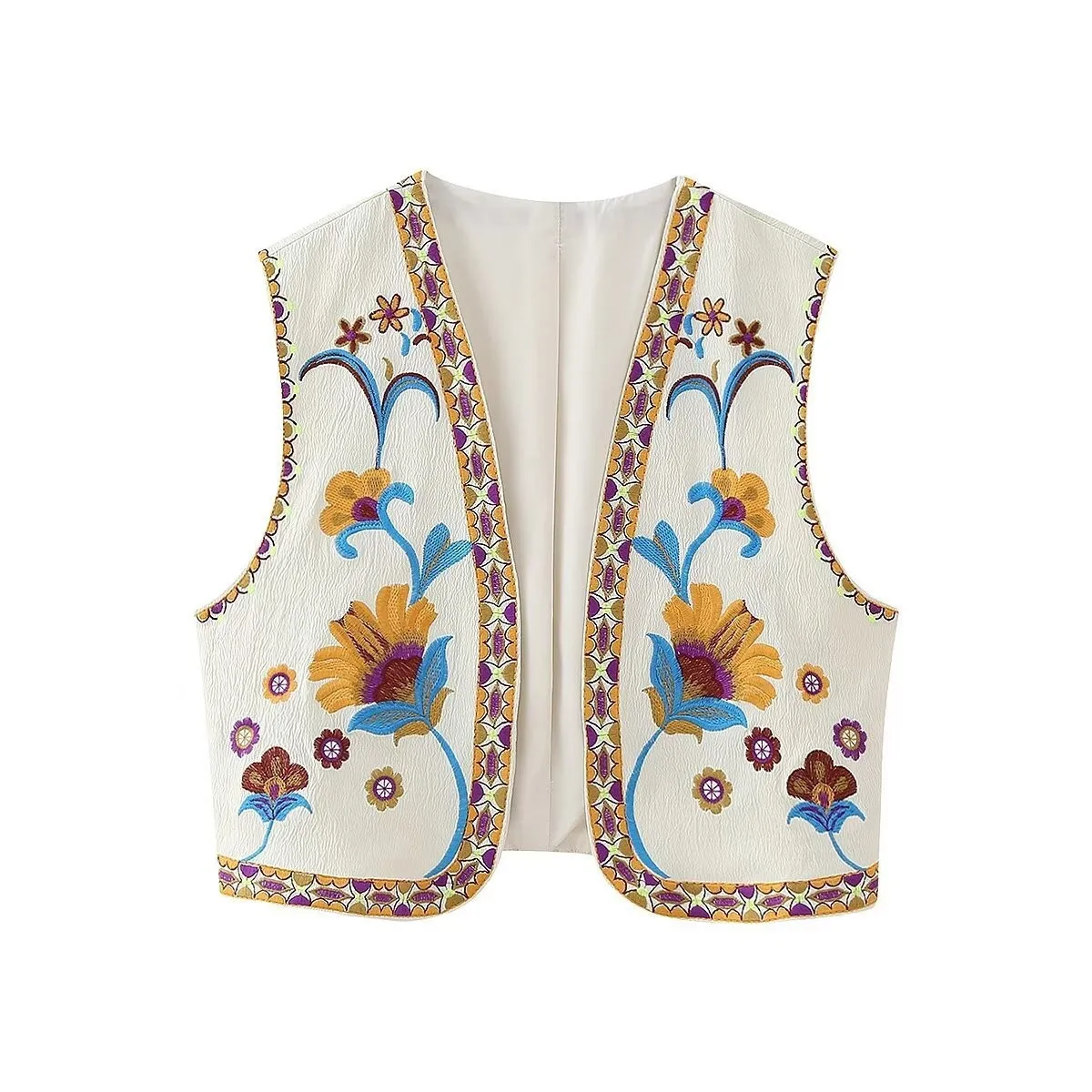 Women's Retro Embroidered Vest Summer Fashion New European And American Style
Women's Retro Embroidered Vest Summer Fashion New European And American Style