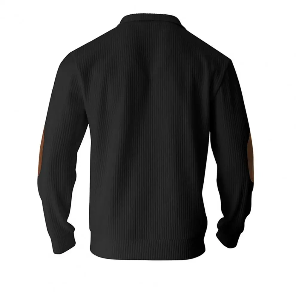 Solid Color Sweatshirt Men's Retro Stand Collar Sweatshirt with Stripe Applique Patchwork Soft Breathable Fabric Long for Fall
Solid Color Sweatshirt Men's Retro Stand Collar Sweatshirt with Stripe Applique Patchwork Soft Breathable Fabric Long for Fall