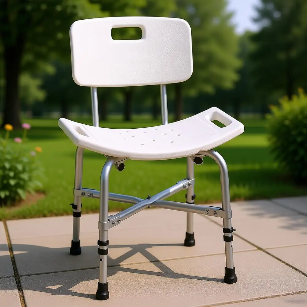 Gray Heavy-Duty Bariatric Bathroom Bench with Back Support
Gray Heavy-Duty Bariatric Bathroom Bench with Back Support