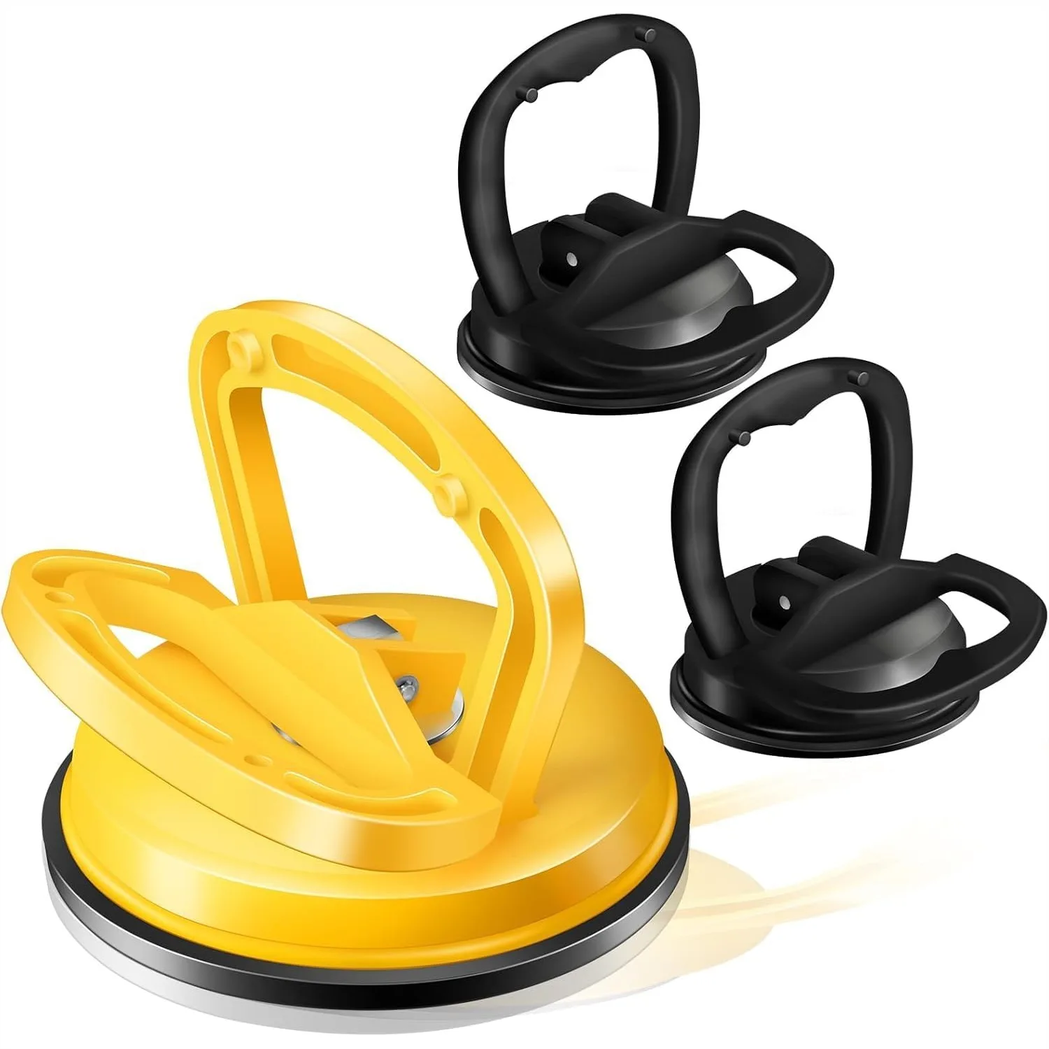 Car Dent Puller 3 Pack with Powerful Suction for Dent Removal, Tile Lifting, Object Moving, Screen (Yellow+Black)
Car Dent Puller 3 Pack with Powerful Suction for Dent Removal, Tile Lifting, Object Moving, Screen (Yellow+Black)