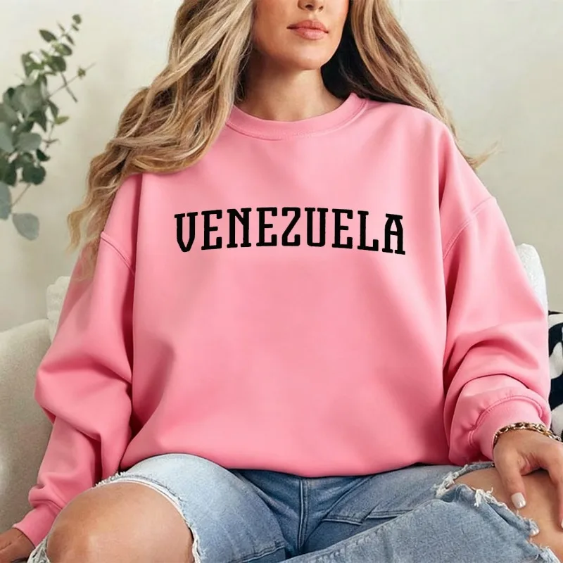 Толстовка Венесуэлы, толстовка с круглым вырезом Caracas, Венесуэла, дорожная одежда с круглым вырезом, осенне-зимняя уличная одежда, женский пуловер в стиле Харадзюку
Толстовка Венесуэлы, толстовка с круглым вырезом Caracas, Венесуэла, дорожная одежда с круглым вырезом, осенне-зимняя уличная одежда, женский пуловер в стиле Харадзюку