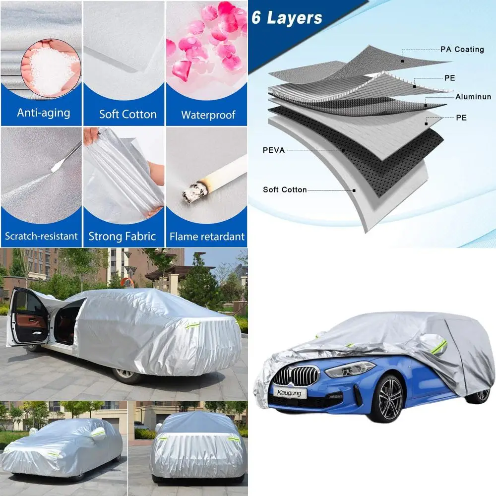 Universal 6-Layer Car Cover for E87 E88 Models 2004-2025, Waterproof, All-Weather Protection for Outdoor and Indoor Use, Silver
Universal 6-Layer Car Cover for E87 E88 Models 2004-2025, Waterproof, All-Weather Protection for Outdoor and Indoor Use, Silver