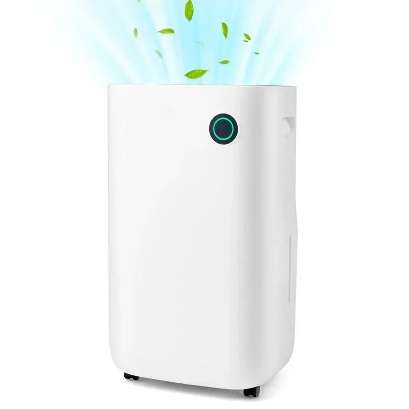 4500 Sq. Ft Dehumidifier with 5 Modes and 3-Color Indicator Light-White
4500 Sq. Ft Dehumidifier with 5 Modes and 3-Color Indicator Light-White