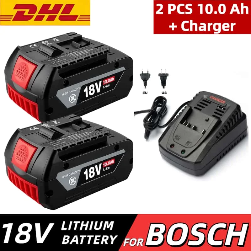NEW For Bosch 18V Battery Original Professional GBA GBH GSR GSB BAT618 BAT609 BAT620 power tools Replacement 18V 10Ah Batteries
NEW For Bosch 18V Battery Original Professional GBA GBH GSR GSB BAT618 BAT609 BAT620 power tools Replacement 18V 10Ah Batteries